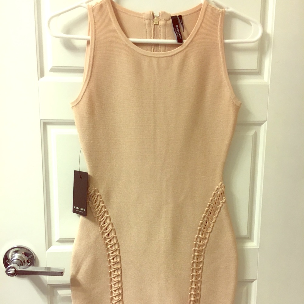 Brand new! Marciano Bandeau Dress Beige SO CUTE!